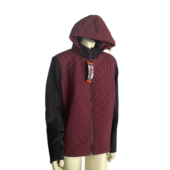 Andrew Marc - Women's Mixed Media Jacket - Picture 2 of 5